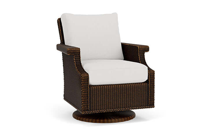 Lloyd Flanders Hamptons Swivel Rocker Lounge Chair Mink