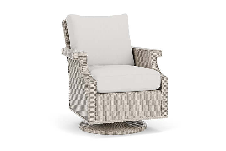 Lloyd Flanders Hamptons Swivel Rocker Lounge Chair Linen