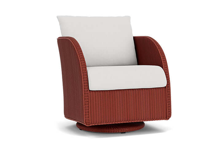 Lloyd Flanders Essence Swivel Glider Lounge Chair Terracotta
