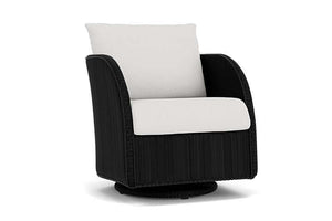 Lloyd Flanders Essence Swivel Glider Lounge Chair Ebony