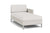 Lloyd Flanders Elements Left Arm Chaise with Loom Arm and Back Antique White