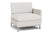 Lloyd Flanders Elements Left Arm Lounge Chair with Loom Arm and Back Antique White