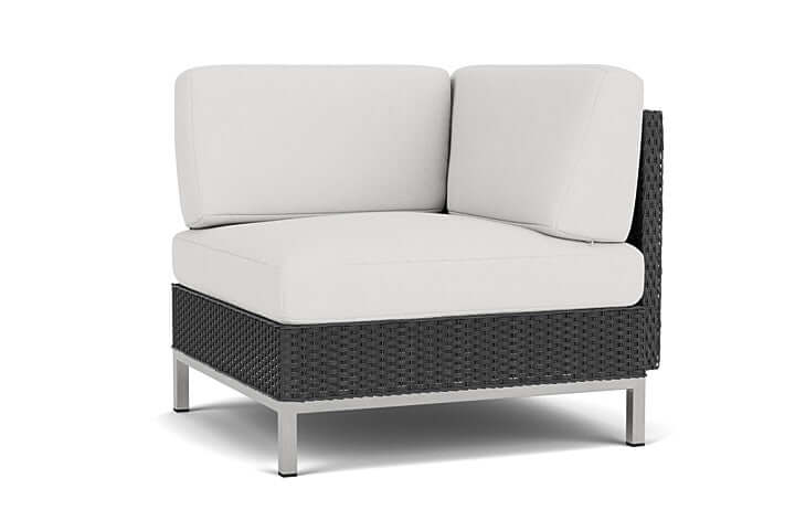 Lloyd Flanders Elements Corner Sectional with Loom Back Charcoal