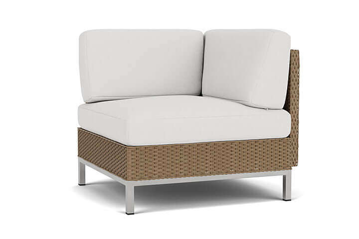 Lloyd Flanders Elements Corner Sectional with Loom Back Fawn