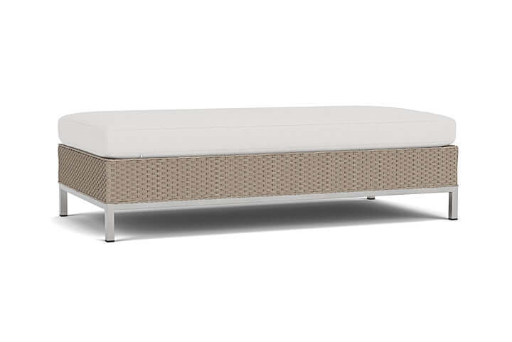 Lloyd Flanders Elements Large Ottoman French Beige