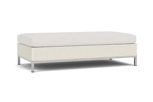 Lloyd Flanders Elements Large Ottoman Ivory