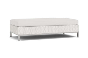 Lloyd Flanders Elements Large Ottoman White