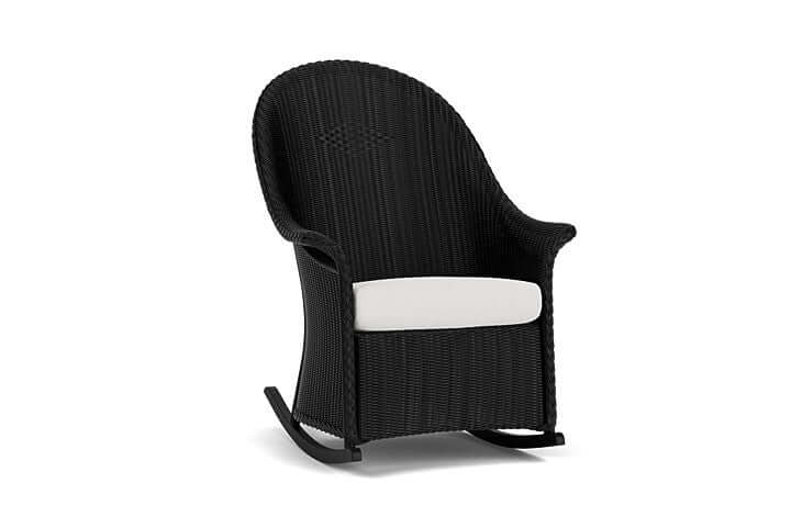 Lloyd Flanders Universal Loom High Back Porch Rocker - 5236 Ebony