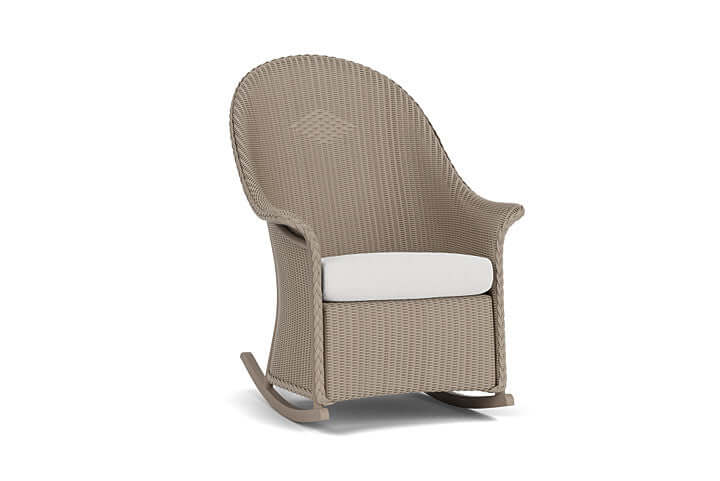 Lloyd Flanders Universal Loom High Back Porch Rocker - 5236 French Beige