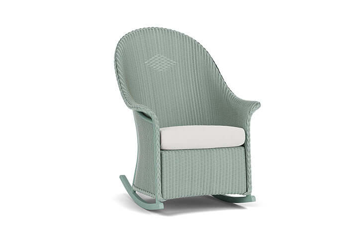 Lloyd Flanders Universal Loom High Back Porch Rocker - 5236 Sea Glass