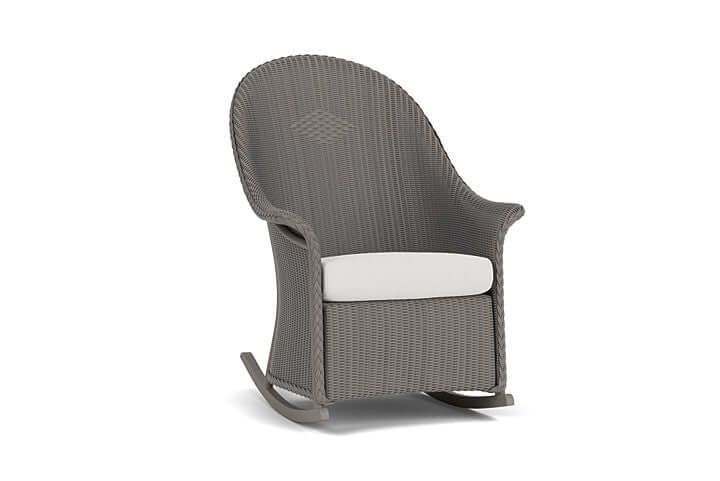 Lloyd Flanders Universal Loom High Back Porch Rocker - 5236 Pewter