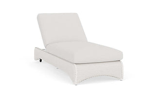 Lloyd Flanders Universal Loom Chaise White