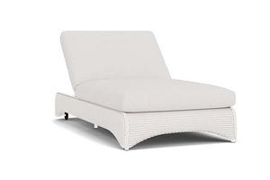 Lloyd Flanders Universal Loom Double Chaise White