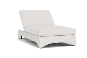 Lloyd Flanders Universal Loom Double Chaise Matte White