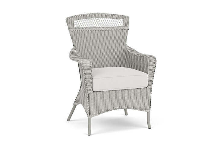 Lloyd Flanders Universal Loom Dining Armchair - 66001 Platinum