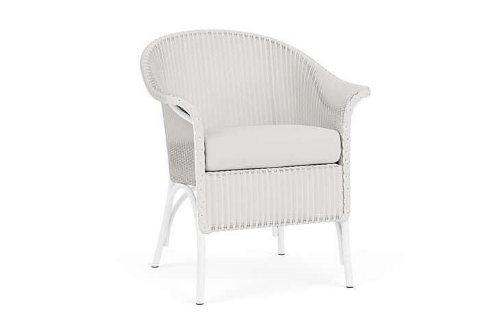 Lloyd Flanders Universal Loom Dining Armchair - 8001 Matte White