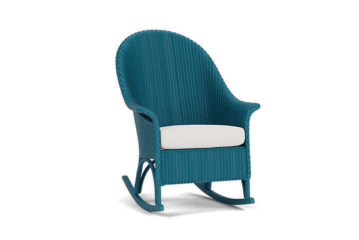 Lloyd Flanders Universal Loom High Back Porch Rocker - 8036 Peacock