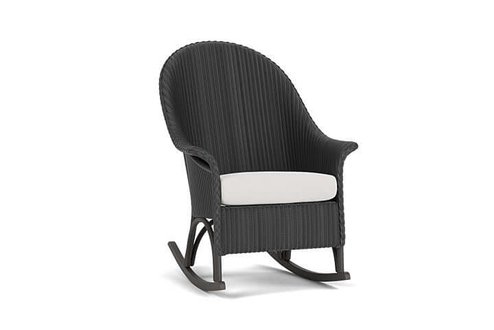 Lloyd Flanders Universal Loom High Back Porch Rocker - 8036 Charcoal