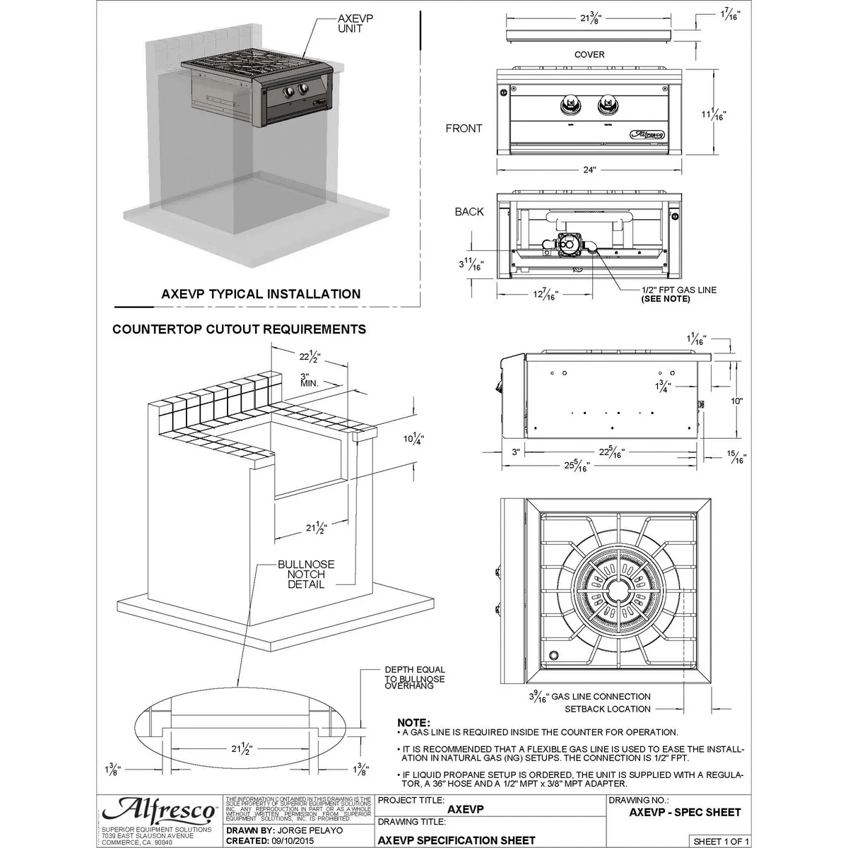 Alfresco 24" Versapower Cooker-