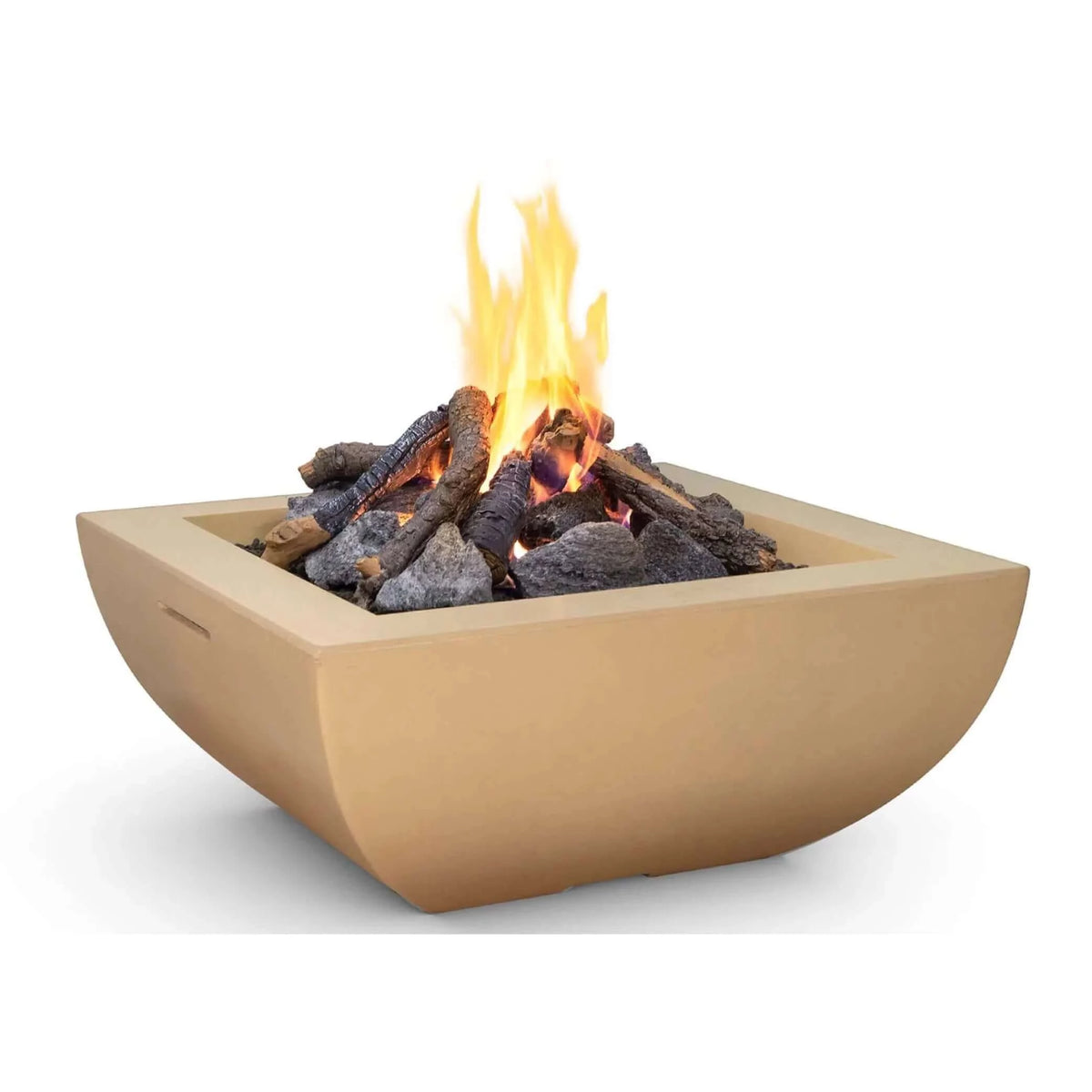 American Fyre Designs 36" Bordeaux Square Fire Bowl-Natural Gas