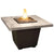 American Fyre Designs Silver Pine Cosmo Square Firetable-Natural Gas