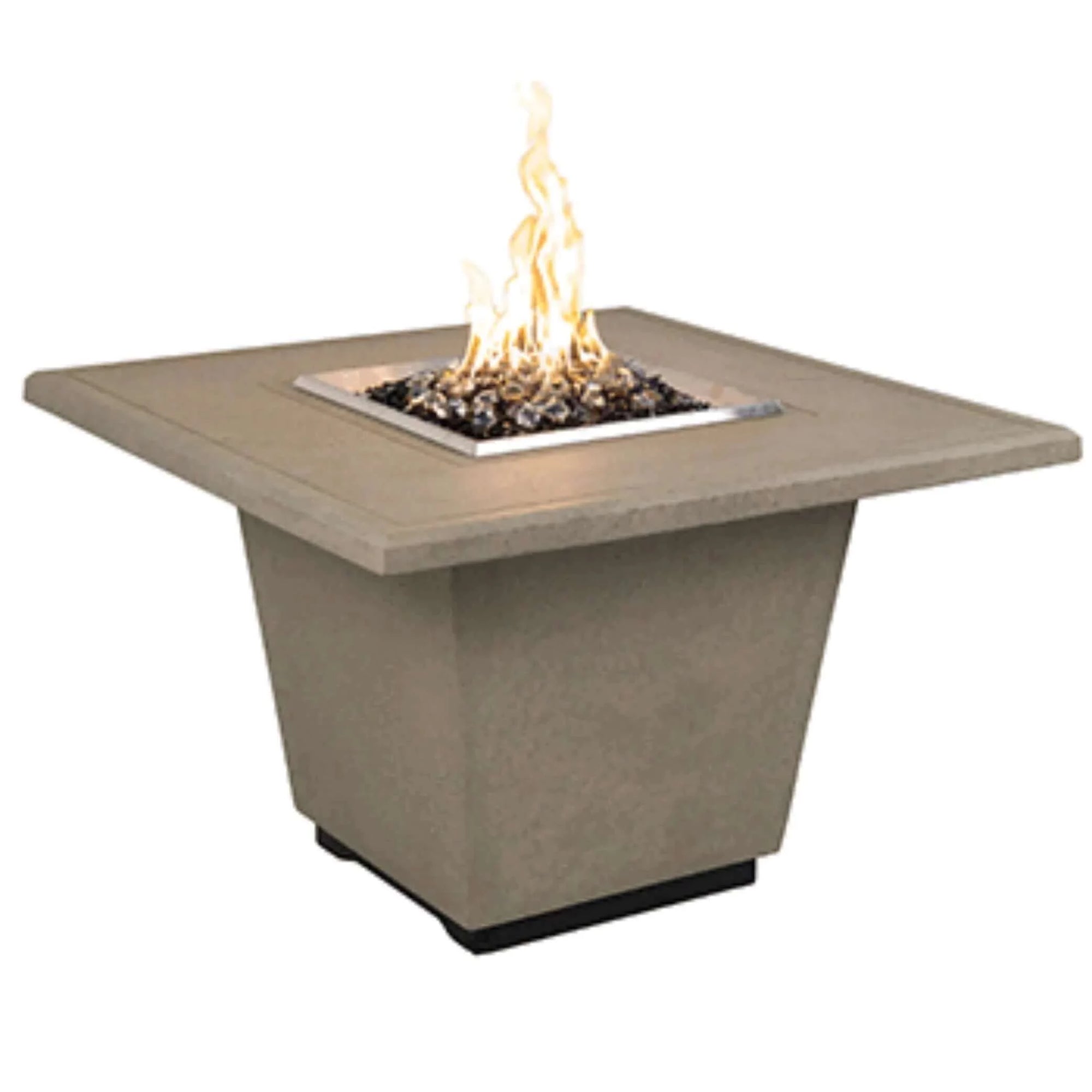 American Fyre Designs Cosmopolitan Square Fire Table-Natural Gas