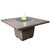 American Fyre Designs Cosmopolitan Square Dining Fire Table-Natural Gas