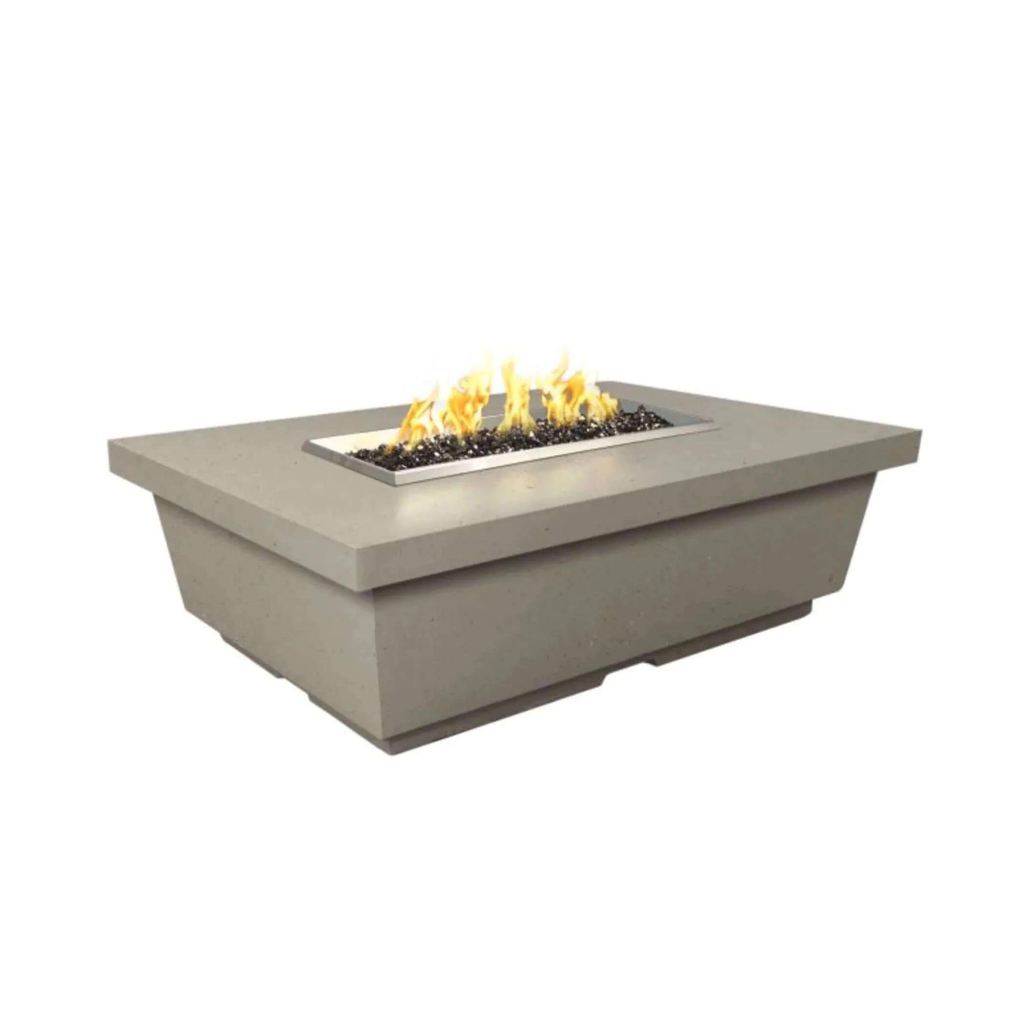 American Fyre Designs Contempo Rectangle Fire Table-Natural Gas