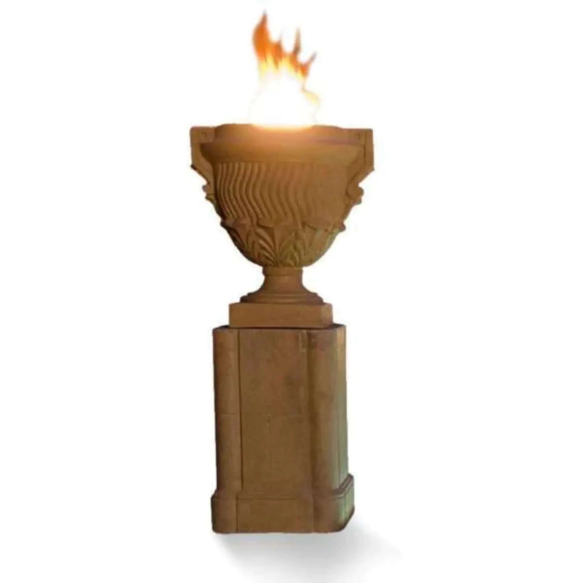 American Fyre Designs Piage Fire Urn & Pedestal-Natural Gas