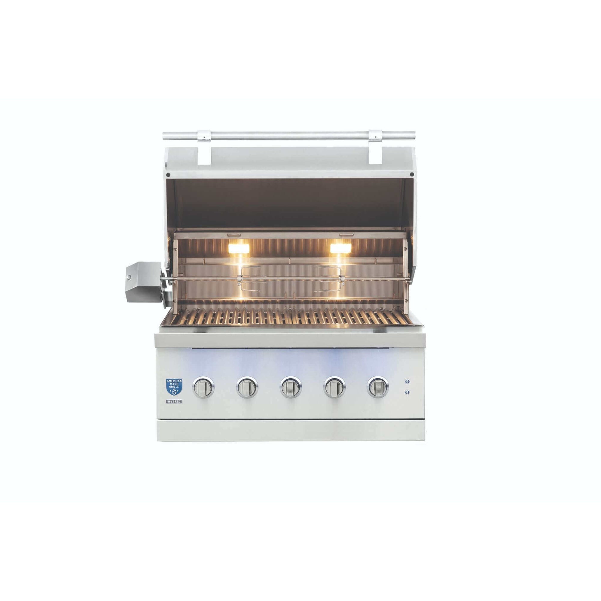 American Made Grills Encore 36" Built-In Hybrid Grill-Natural Gas
