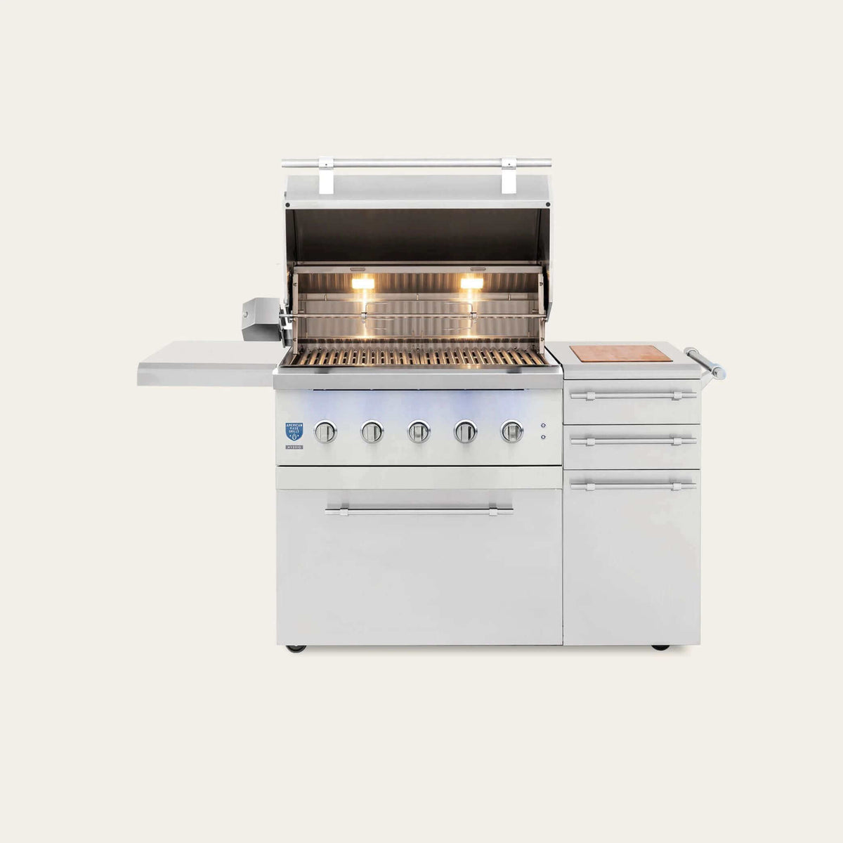 American Made Grills Encore 36" Freestanding Hybrid Grill-Liquid Propane