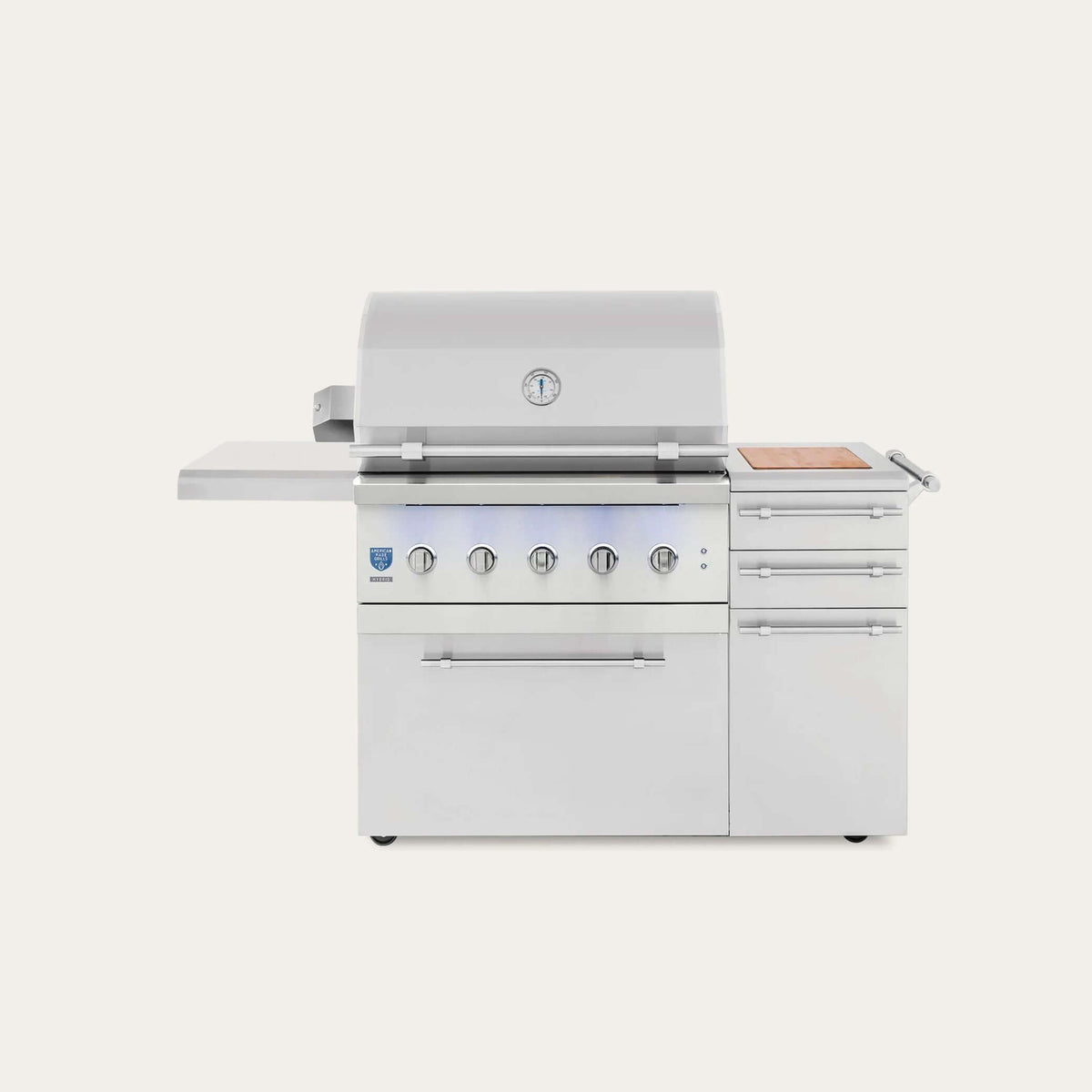 American Made Grills Encore 36" Freestanding Hybrid Grill-Natural Gas