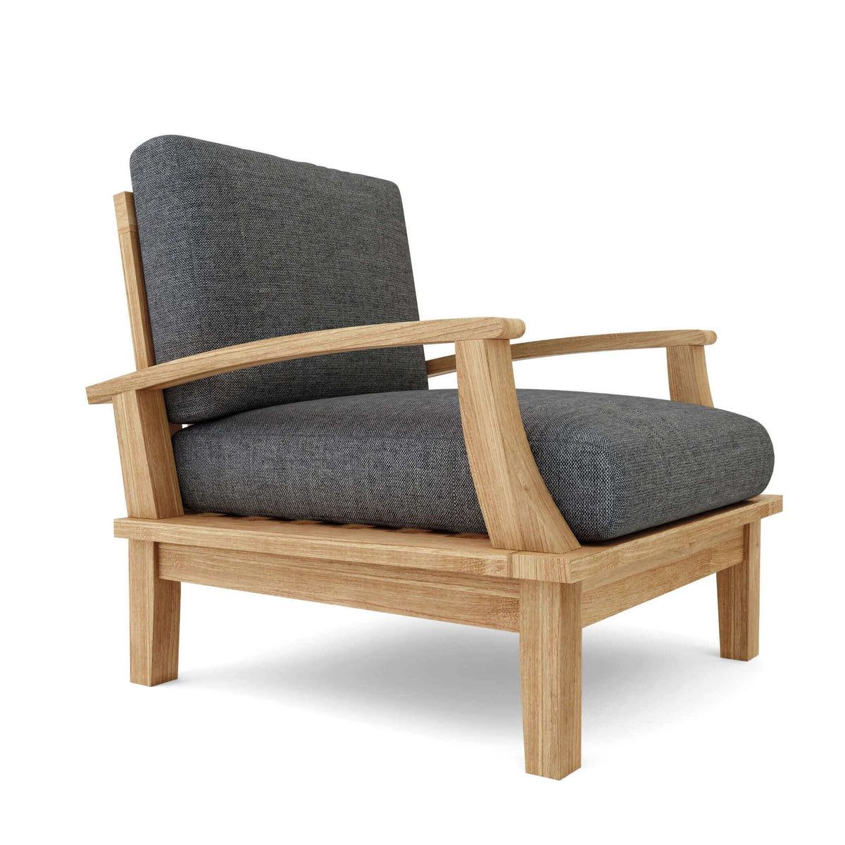 Anderson Teak Brianna Deep Seating Armchair + Cushion-Cast Charcoal