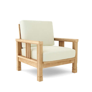 Anderson Teak SouthBay Deep Seating Armchair-Canvas Natural