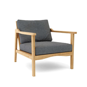 Anderson Teak Amalfi Deep Seating Armchair-Cast Slate