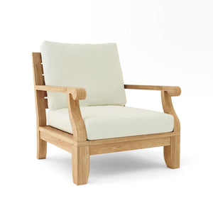 Anderson Teak Riviera Luxe Armchair-Cast Charcoal