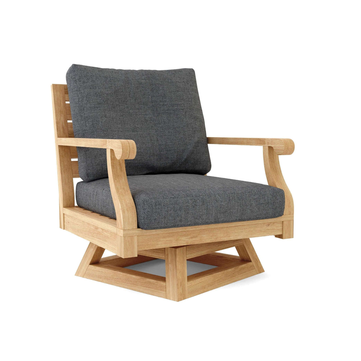 Anderson Teak Riviera Swivel Armchair + Cushion-