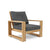 Anderson Teak Capistrano Deep Seating Armchair-Canvas Natural