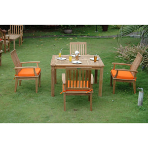 Anderson Teak Brianna Windsor 5-Pieces Dining Table Set-