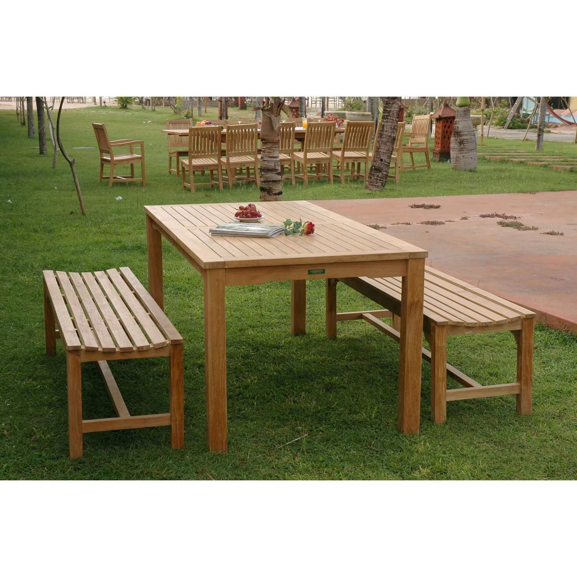 Anderson Teak Bahama Hampton 3-Pieces Dining Set-Default Title