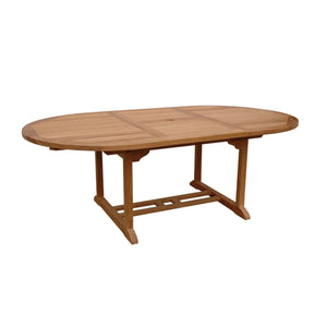Anderson Teak Bahama Oval Extension Table Extra Thick Wood-79"