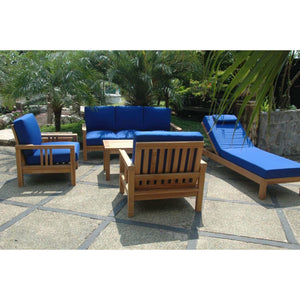 Anderson Teak SouthBay Deep Seating 6-Pieces Conversation Set B-Cast Charcoal