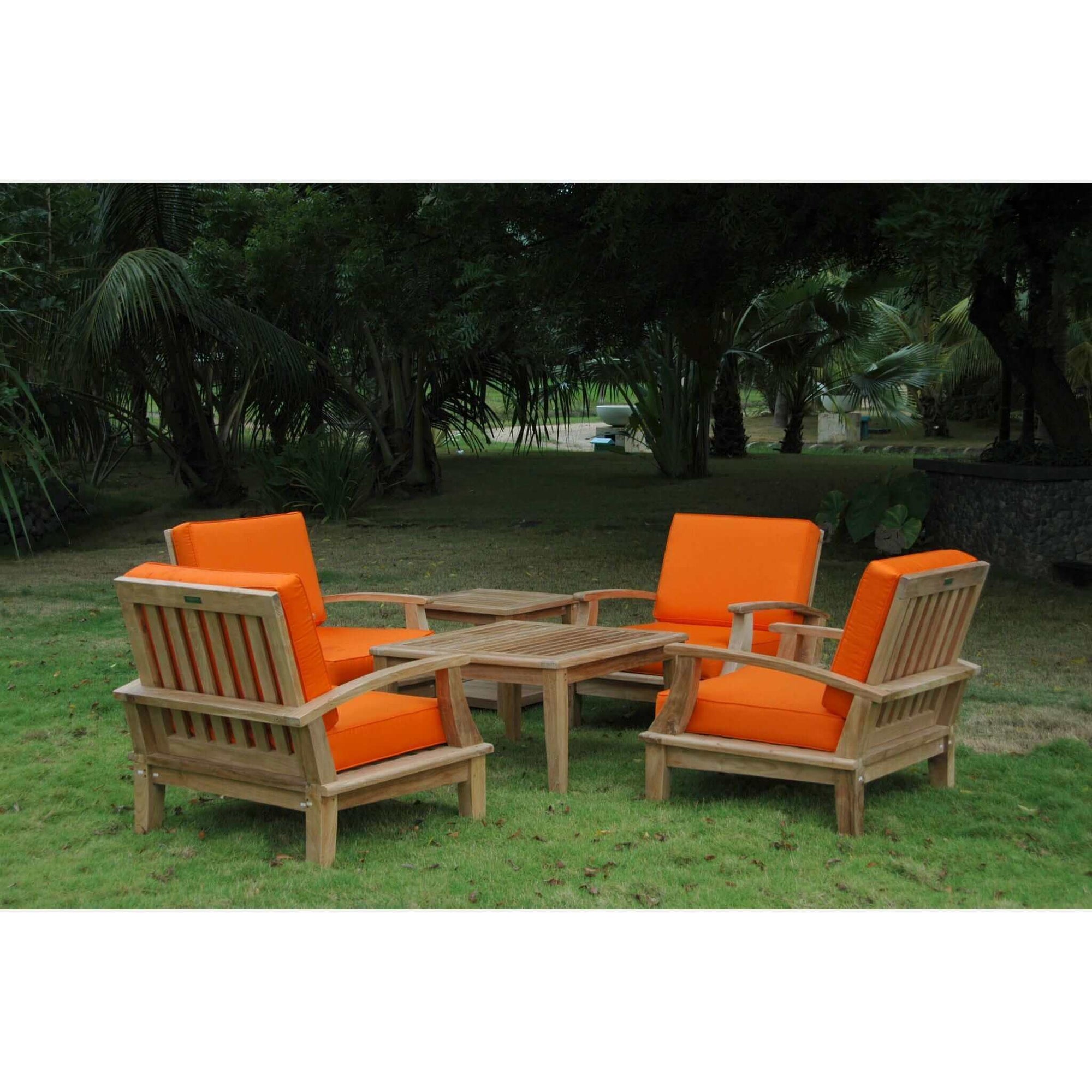 Anderson Teak Brianna Bahama 6-Pieces Deep Seating Armchair Set-Default Title