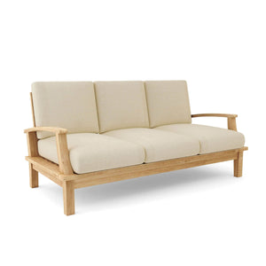 Anderson Teak Brianna Deep Seating Sofa + Cushion-Linen Antique Beige