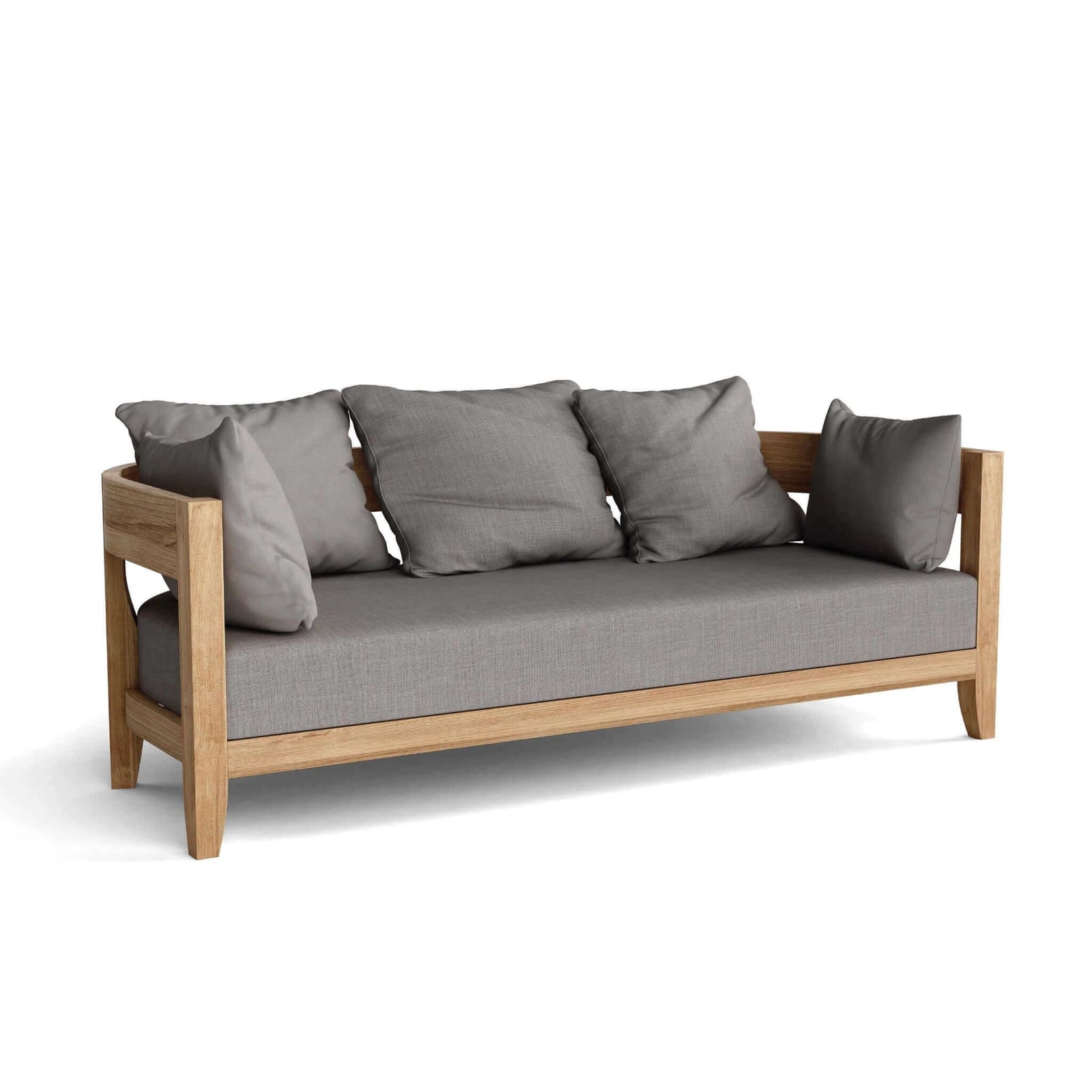 Anderson Teak Coronado Deep Seating Sofa-Canvas Natural