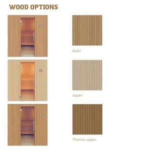 Auroom Familia DIY Sauna Cabin Kit-Aspen Wood