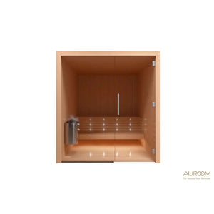 Auroom Libera Glass DIY Sauna Cabin Kit-Aspen Wood