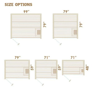 Auroom Libera Wood DIY Sauna Cabin Kit-Aspen Wood