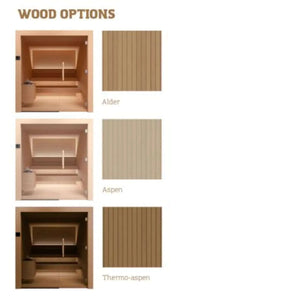 Auroom Nativa Cabin Sauna Kit-Aspen Wood