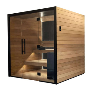 Auroom Vulcana Cabin Sauna Kit-Thermally-Modified  Aspen Wood